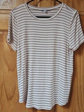 Green Envelope Red And White Nautical Stripe Tee